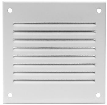 Ilmanvaihdon suojaritil&auml; valkoinen 100 x 100 mm, Europlast