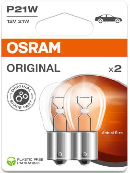 Polttimopari, P21W, 12 V, Osram