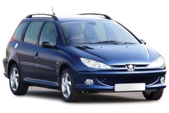 Häikäisysuojasarja Peugeot 206, Farmari (1998-2006), Car Shades