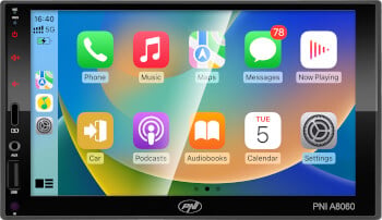Autosoitin 2 DIN, langaton Android Auto ja CarPlay, PNI