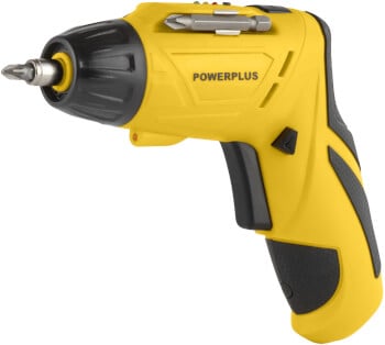 Akkuruuvinväännin 4 V + tarvikesarja, Powerplus