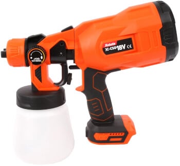 Akkumaaliruisku 18 V, Robota