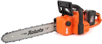 Akkukäyttöinen moottorisaha 36 V, Robota