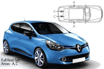 Häikäisysuojasarja Renault Clio MKIV, 5 ovinen (2013-2019), Car Shades