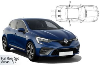 Häikäisysuojasarja Renault Clio (MKIV), 5 ovinen (2019➟), Car Shades