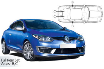 Häikäisysuojasarja Renault Megane, 3 ovinen (2008-2016), Car Shades