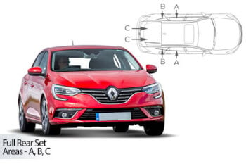 Häikäisysuojasarja Renault Megane, 5 ovinen (2016➟), Car Shades