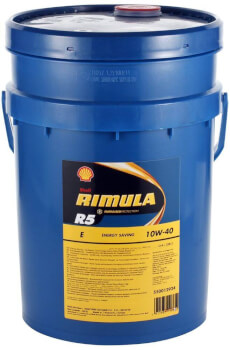 Moottoriöljy Shell Rimula R5 E 10W-40, 20 l