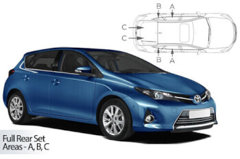 Häikäisysuojasarja Toyota Auris, 5 ovinen (2012-2018), Car Shades