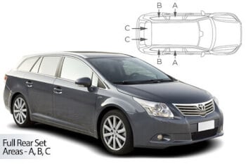 Häikäisysuojasarja Toyota Avensis, Farmari (2009-2018), Car Shades