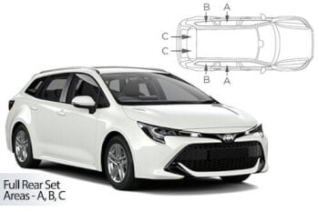 Häikäisysuojasarja Toyota Corolla, Farmari (2018➟), Car Shades