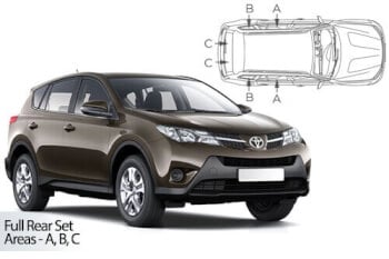 Häikäisysuojasarja Toyota Rav4, 5 ovinen (2012-2018), Car Shades