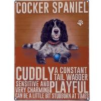 kehässä kuolleet nyrkkeilijät Kyltti "Cocker Spaniel"