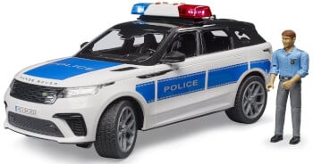 Lelu Poliisiauto Rover Range Rover Velar ja poliisi (1:16), Bruder