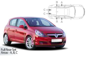 H&auml;ik&auml;isysuojasarja Opel Corsa D & E, 5 ovinen (2006-2018), Car Shades