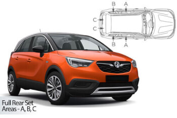 Häikäisysuojasarja Opel Crossland X, 5 ovinen (2017➟), Car Shades