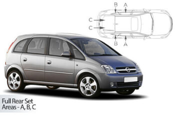 Häikäisysuojasarja Opel Meriva, 5 ovinen (2003-2010), Car Shades