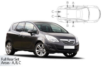 Häikäisysuojasarja Opel Meriva, 5 ovinen (2010-2017), Car Shades