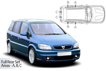 Häikäisysuojasarja Opel Zafira A, 5 ovinen (1999-2005), Car Shades