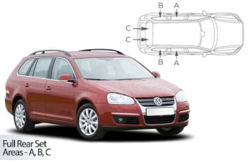 Häikäisysuojasarja Volkswagen Golf MK 5, Farmari (2003-2008), Car Shades