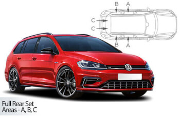 Häikäisysuojasarja Volkswagen Golf MK7, Farmari (2013-2020), Car Shades